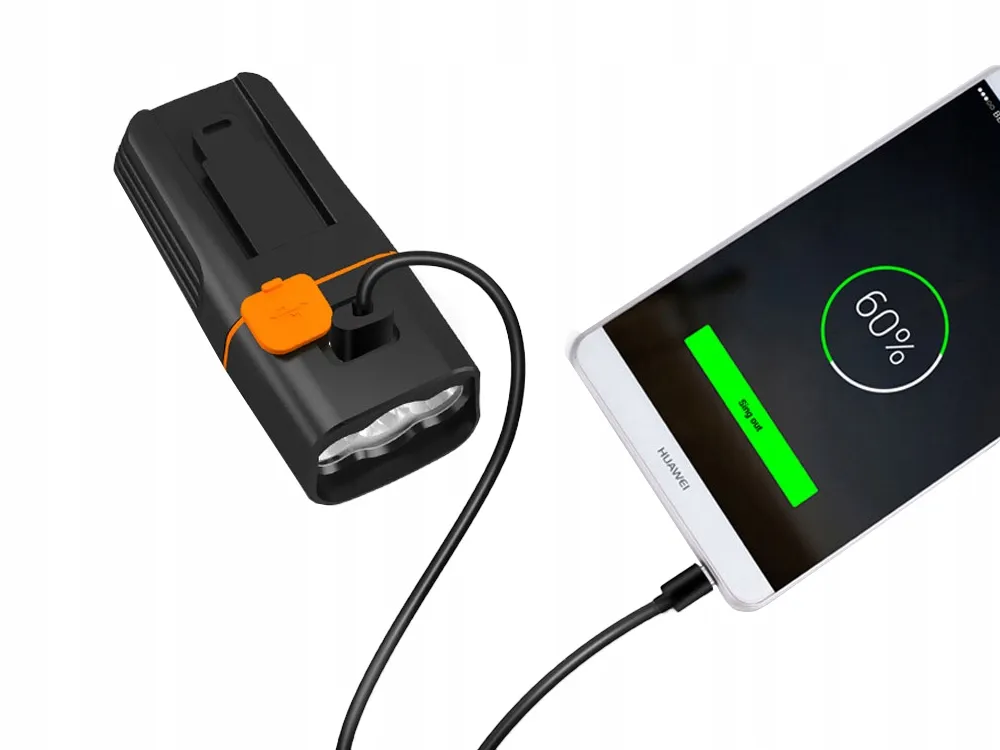 Extralink | Luz para bicicleta | Kit de bicicleta USB LED dianteiro e traseiro