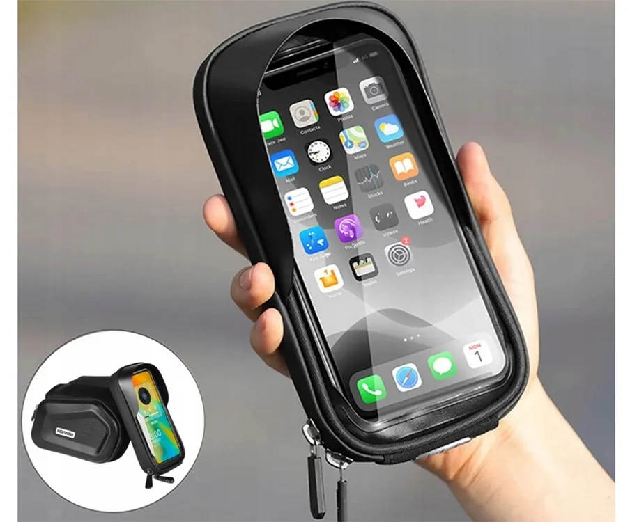 Extralink | Bolsa para bicicleta | Bolsa para cuadro con funda impermeable para teléfono