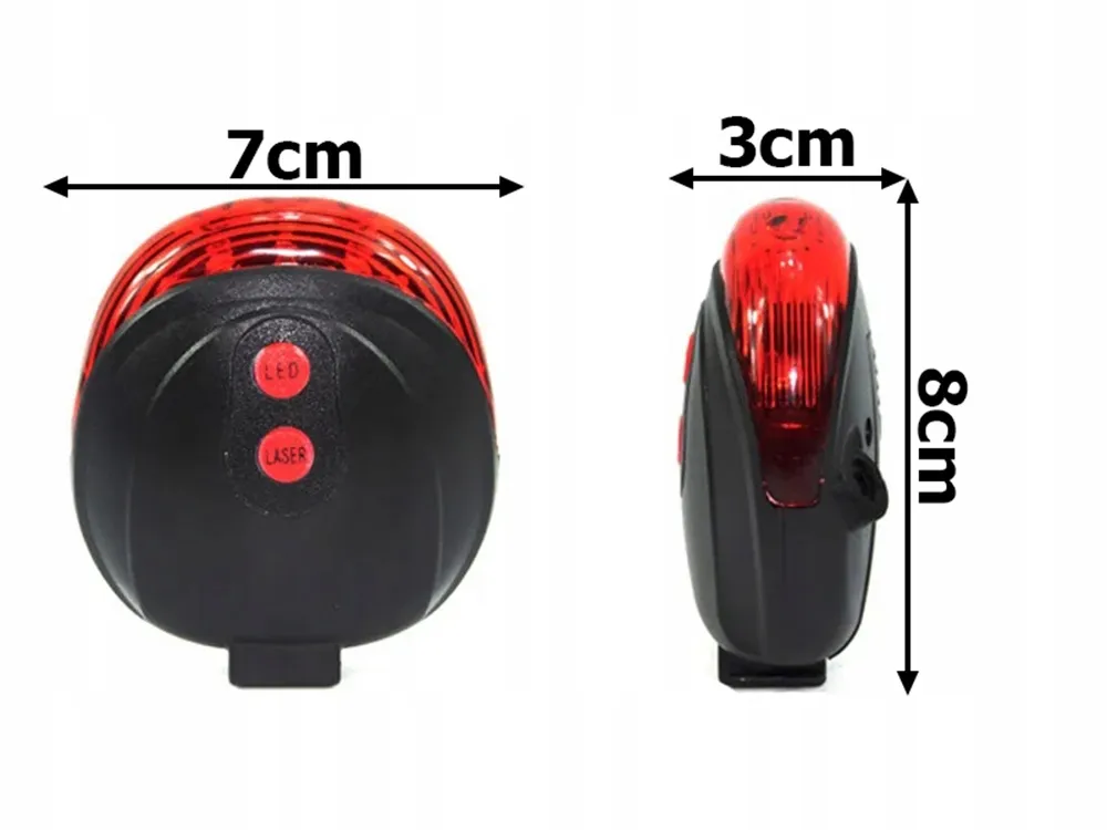 Extralink | задний велосипедный фонарь | лазерный 5-светодиодный маркер