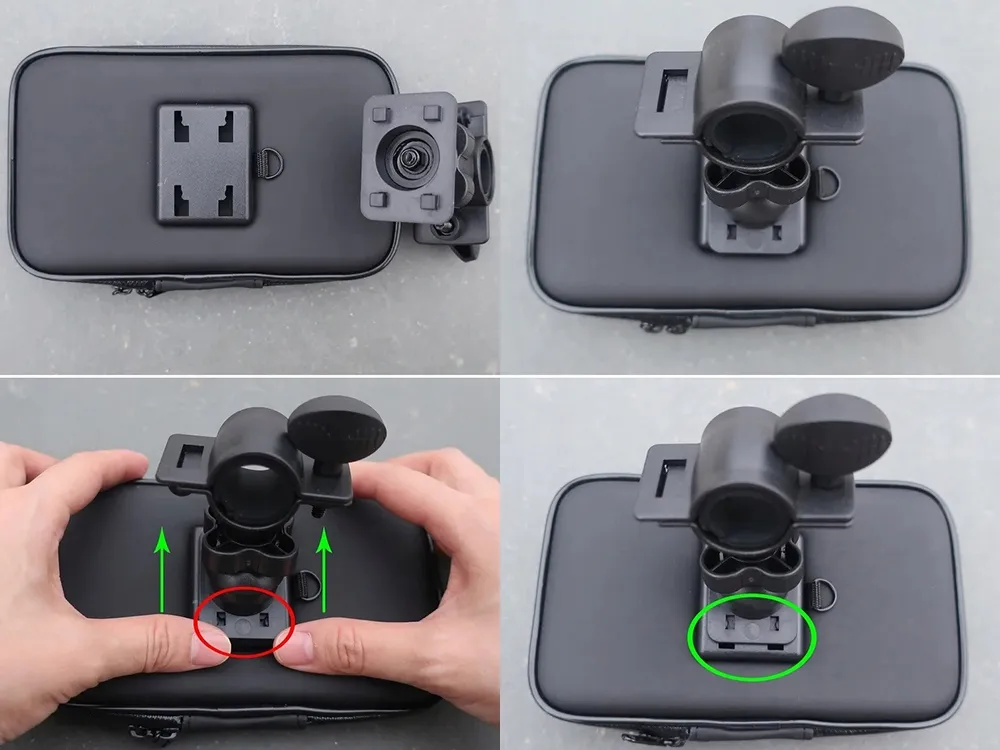 Extralink | Uchwyt rowerowy na telefon | wodoodporny zamykany obrotowy 360