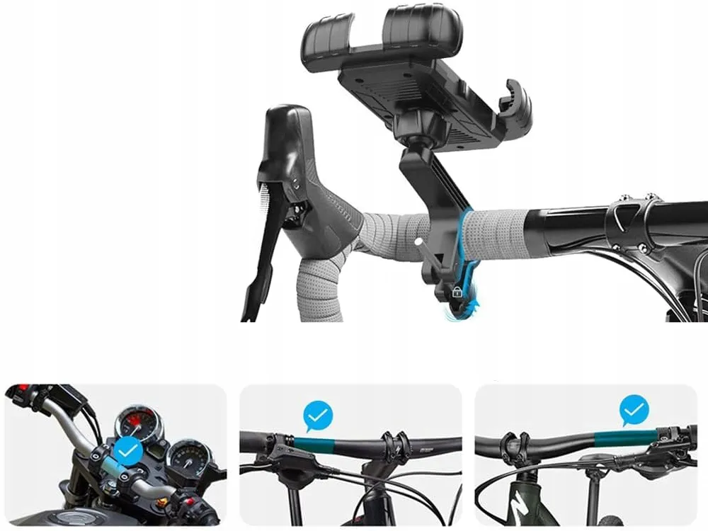 Extralink | Anty-wstrząsowy uchwyt rowerowy | na telefon na kierownicę