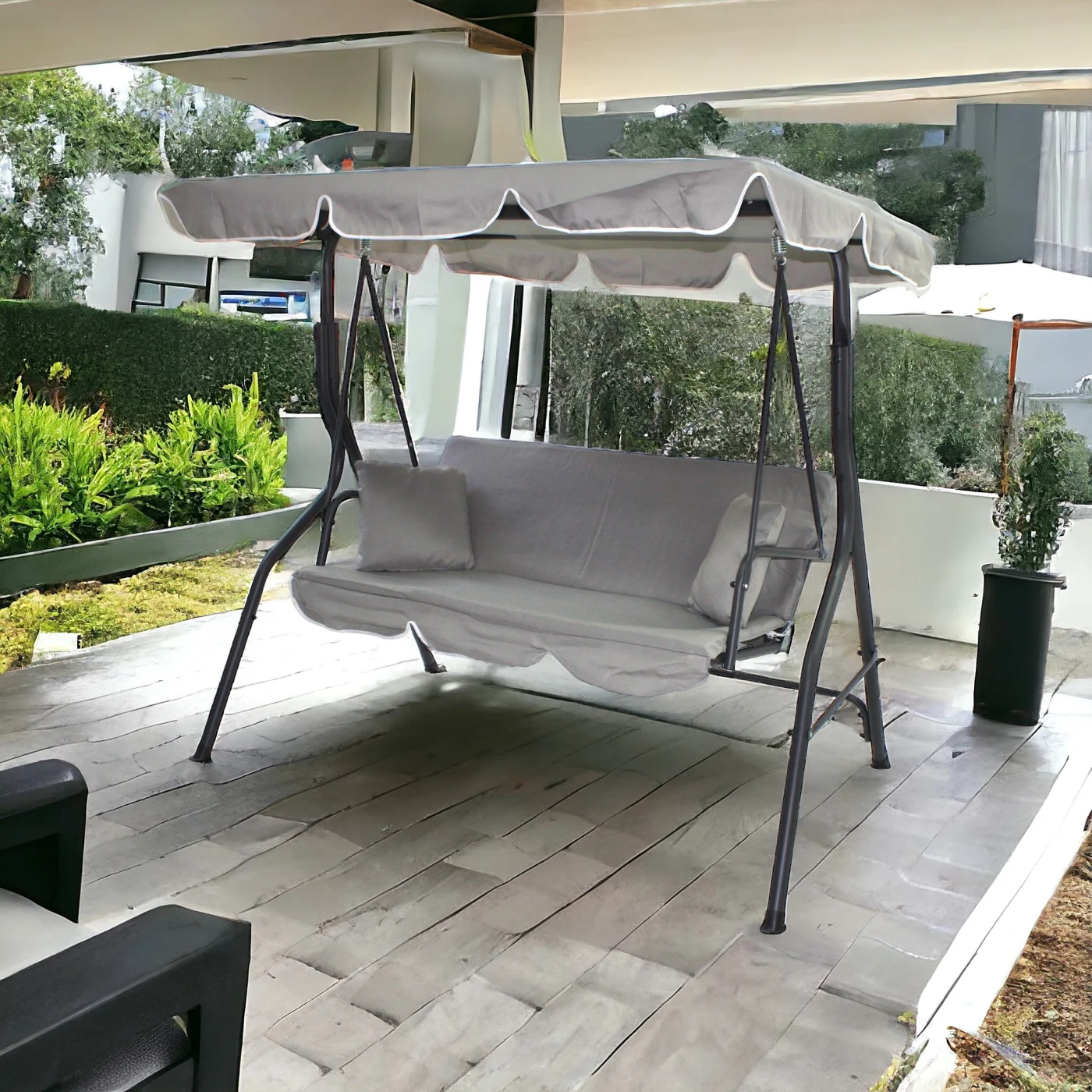 Selva Negra | Columpio de jardín | 170x110x153cm gris