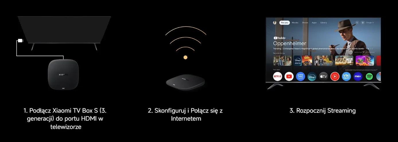 XIAOMI TV BOX S (3RD GEN) Mando a distancia de 360 grados con control por voz y configuración sencilla