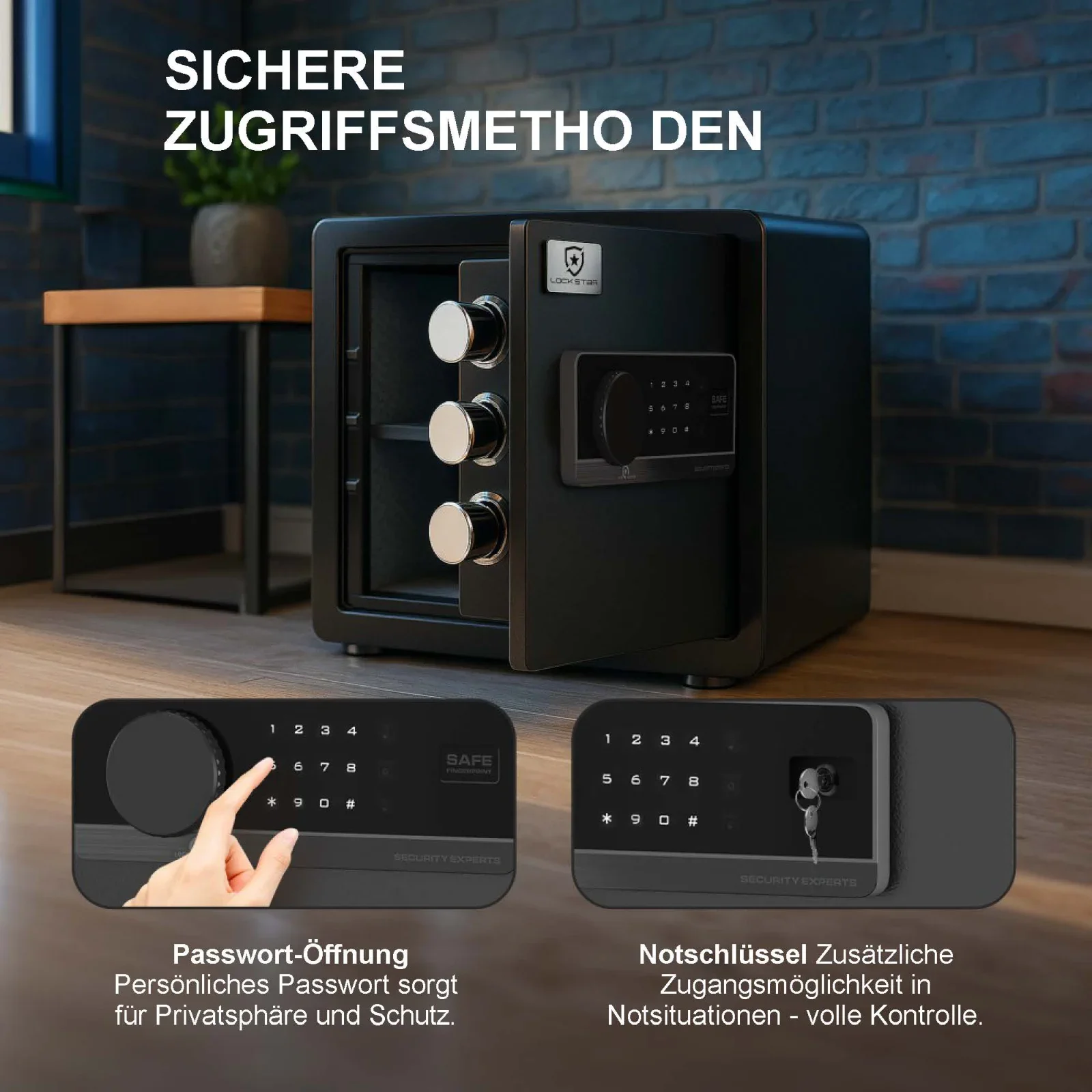 Safe ideal f&uuml;r das Schlafzimmer Ankleidezimmer eines Hotels B&uuml;ro