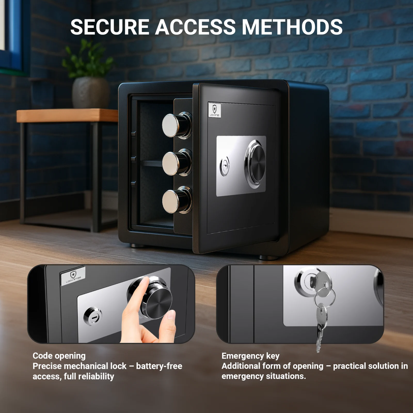 safe will be perfect in the bedroom of the hotel closet office