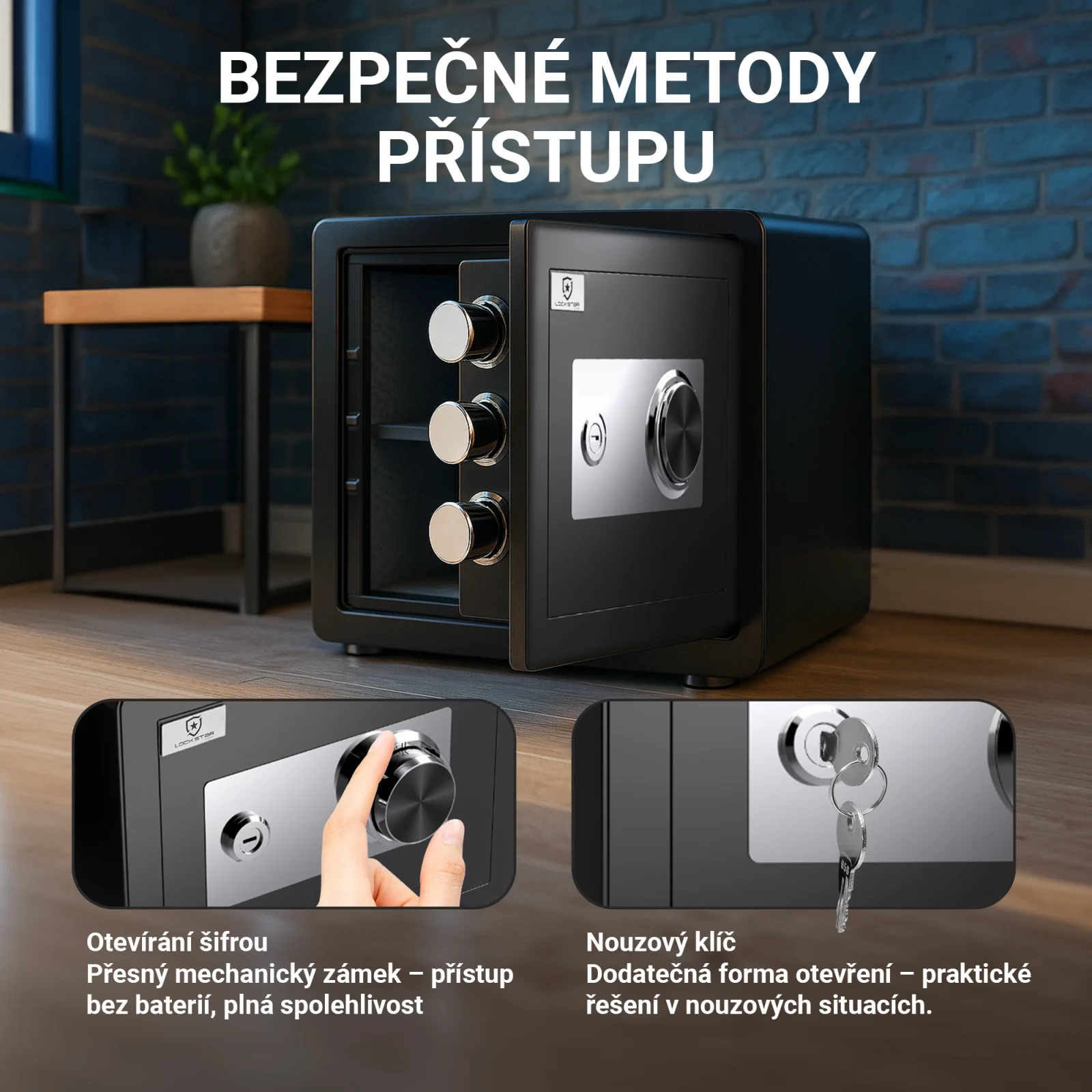 trezor je ideální do ložnice hotelové šatny.