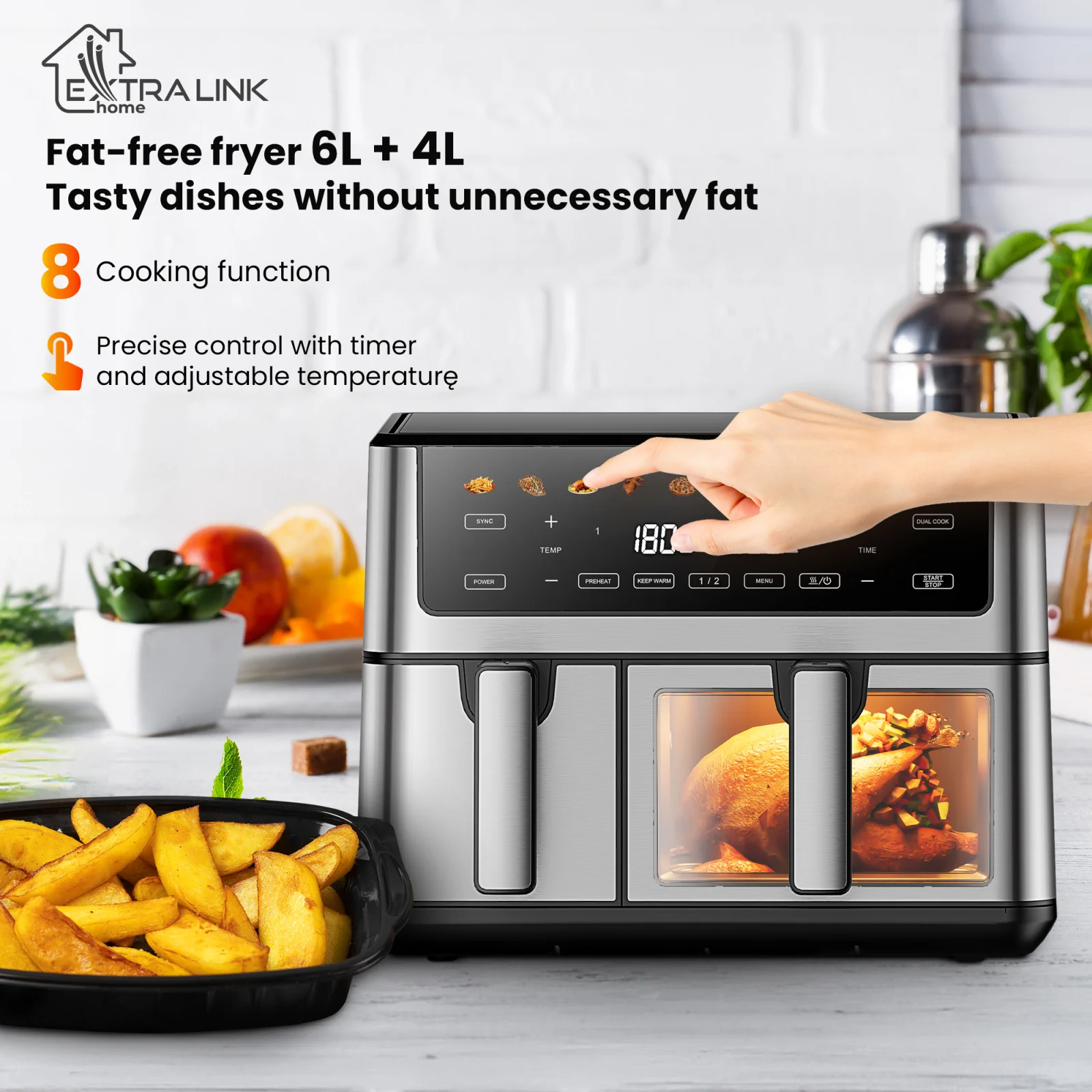 EXTRALINK AIR FRYER 10L EU SJ-1000 PRO