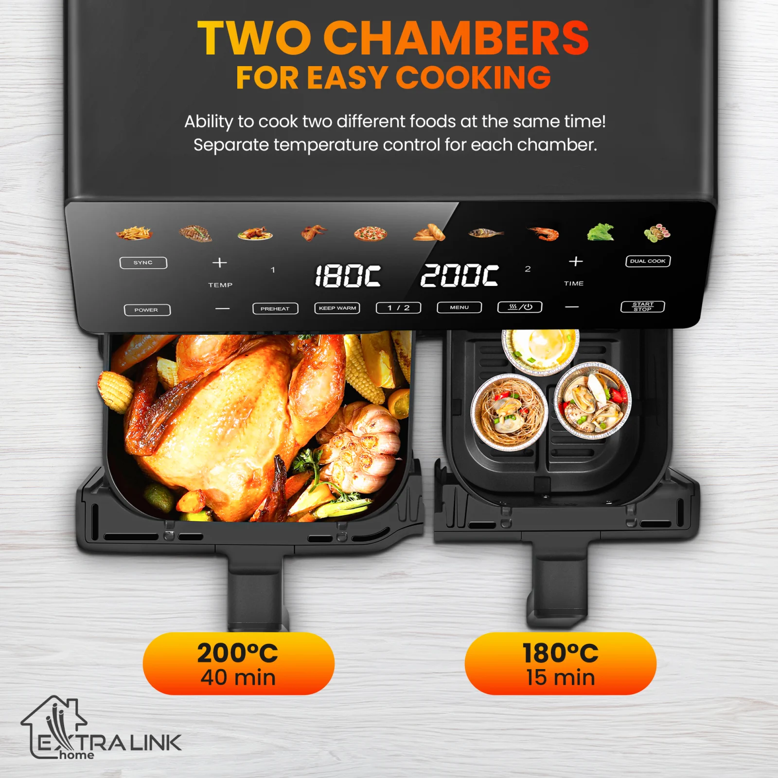 EXTRALINK AIR FRYER 10L EU SJ-1000 PRO