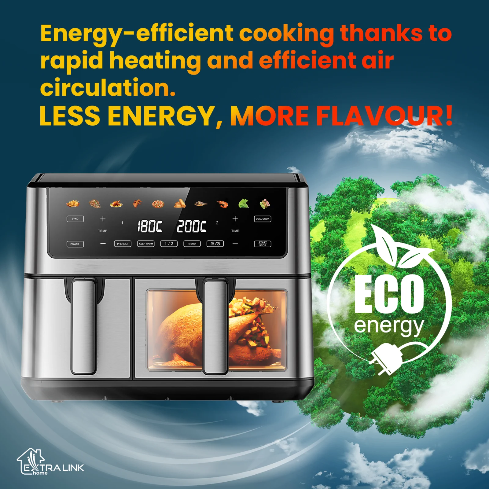 EXTRALINK AIR FRYER 10L EU SJ-1000 PRO