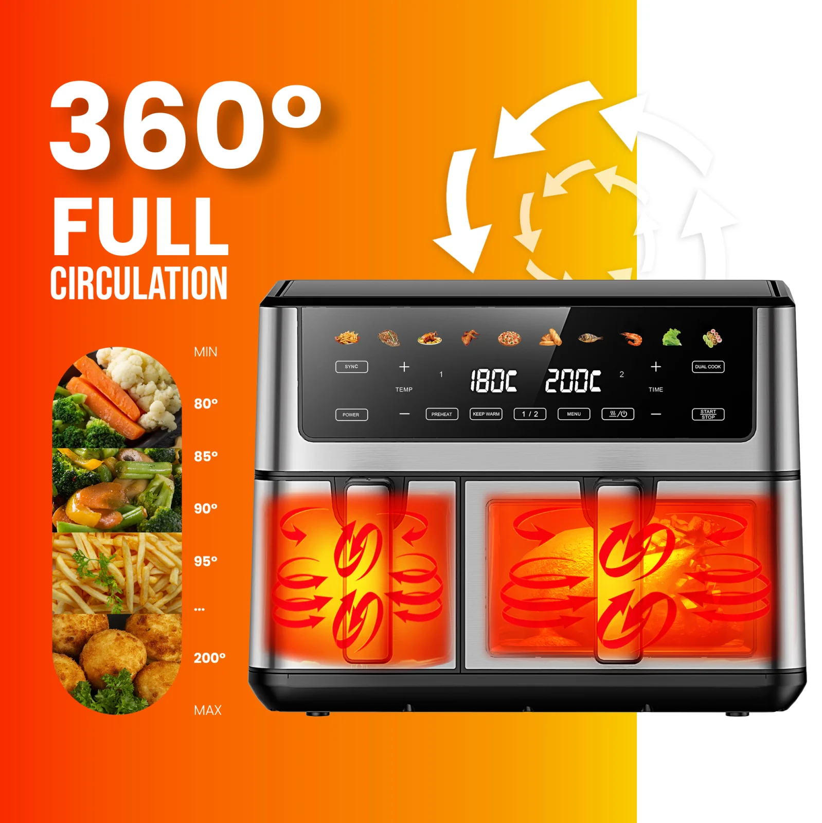 EXTRALINK AIR FRYER 10L EU SJ-1000 PRO