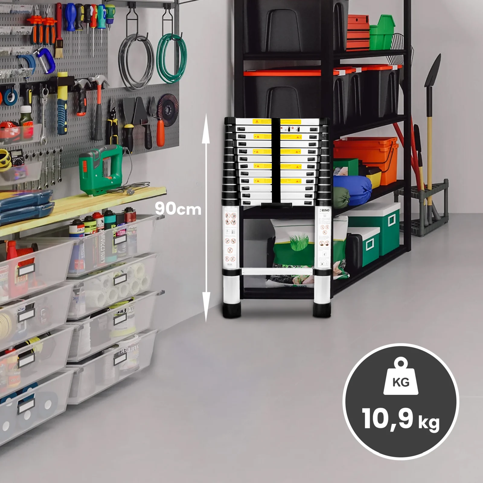 Extralink | Teleskopik merdiven | LAD26ST 4,1 m