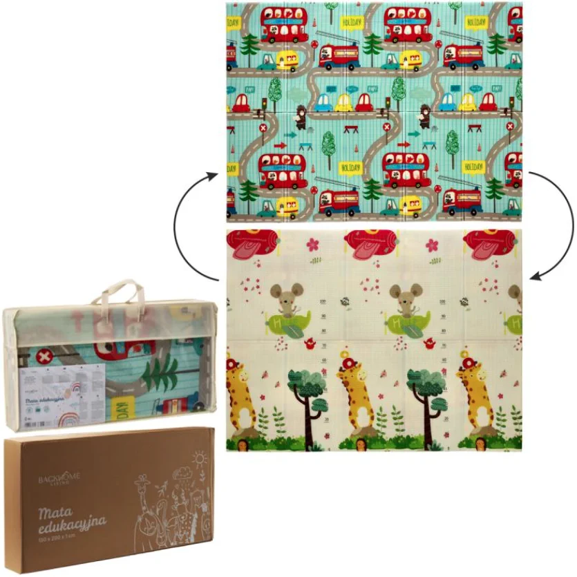 ESTERILLA EDUCATIVA ESTIMULANTE 150x200x1 CM BOLSA PLEGABLE MOTO-SAMILOTS