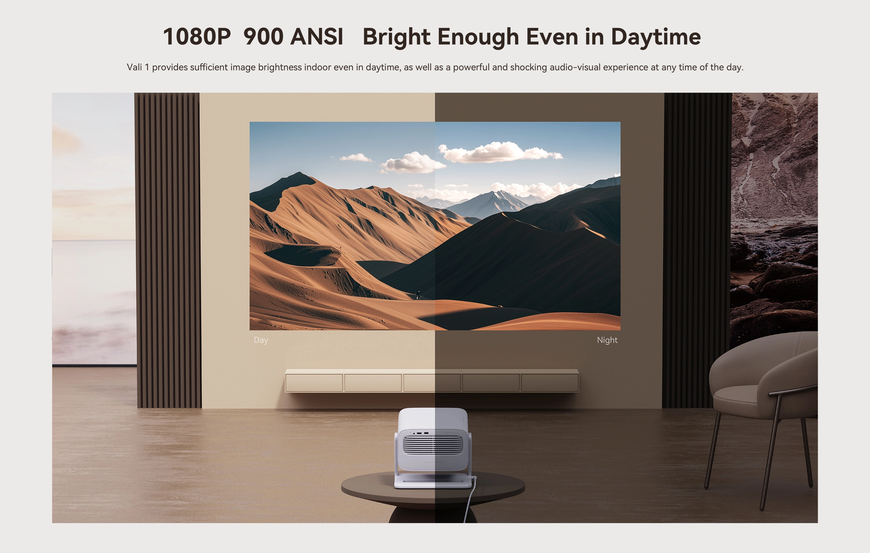 XIAOMI WANBO VALI 1, WHITE, 900ANSI, ANDROID TV 11.0, FULLHD, GIMBAL