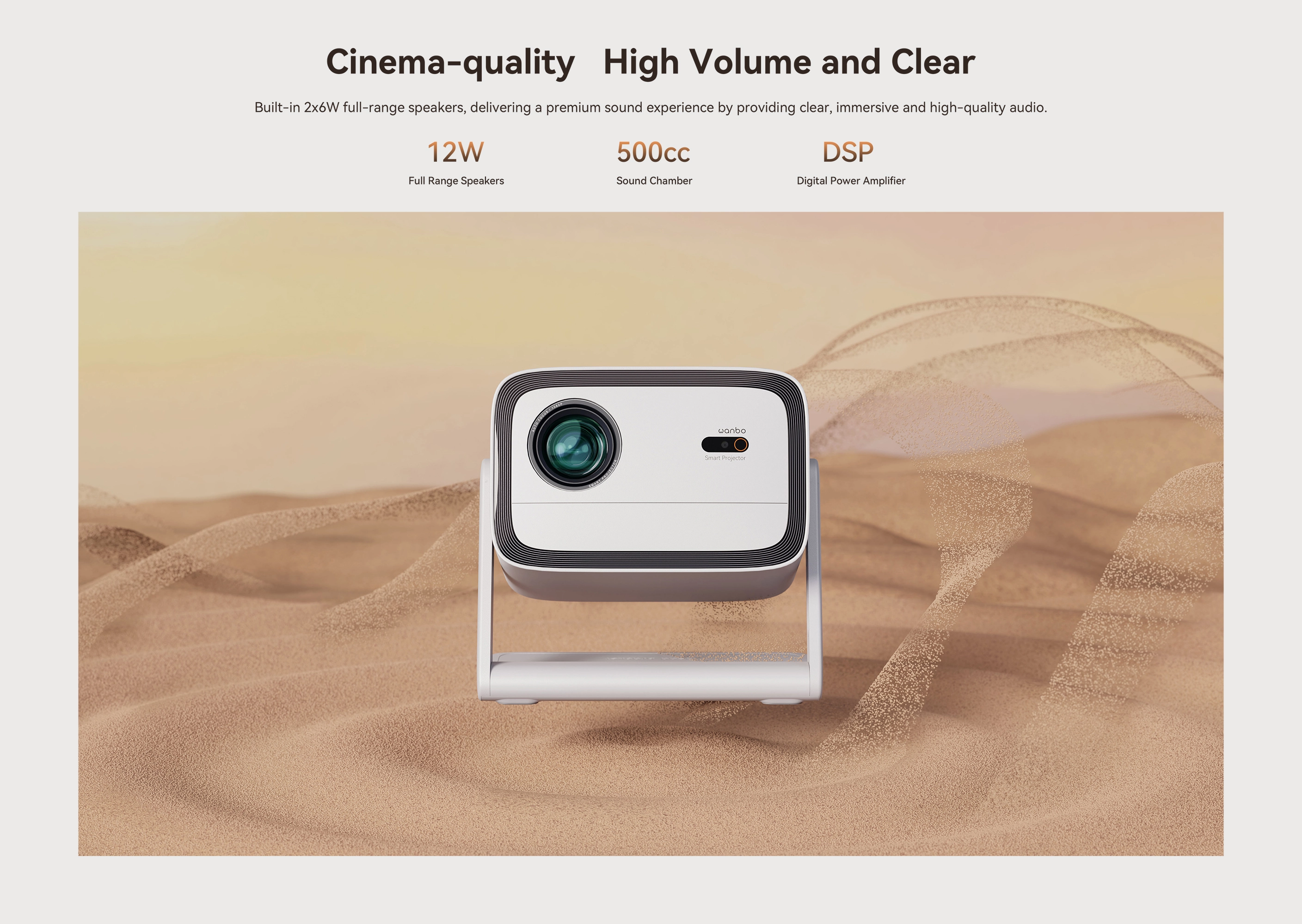 XIAOMI WANBO VALI 1, WHITE, 900ANSI, ANDROID TV 11.0, FULLHD, GIMBAL