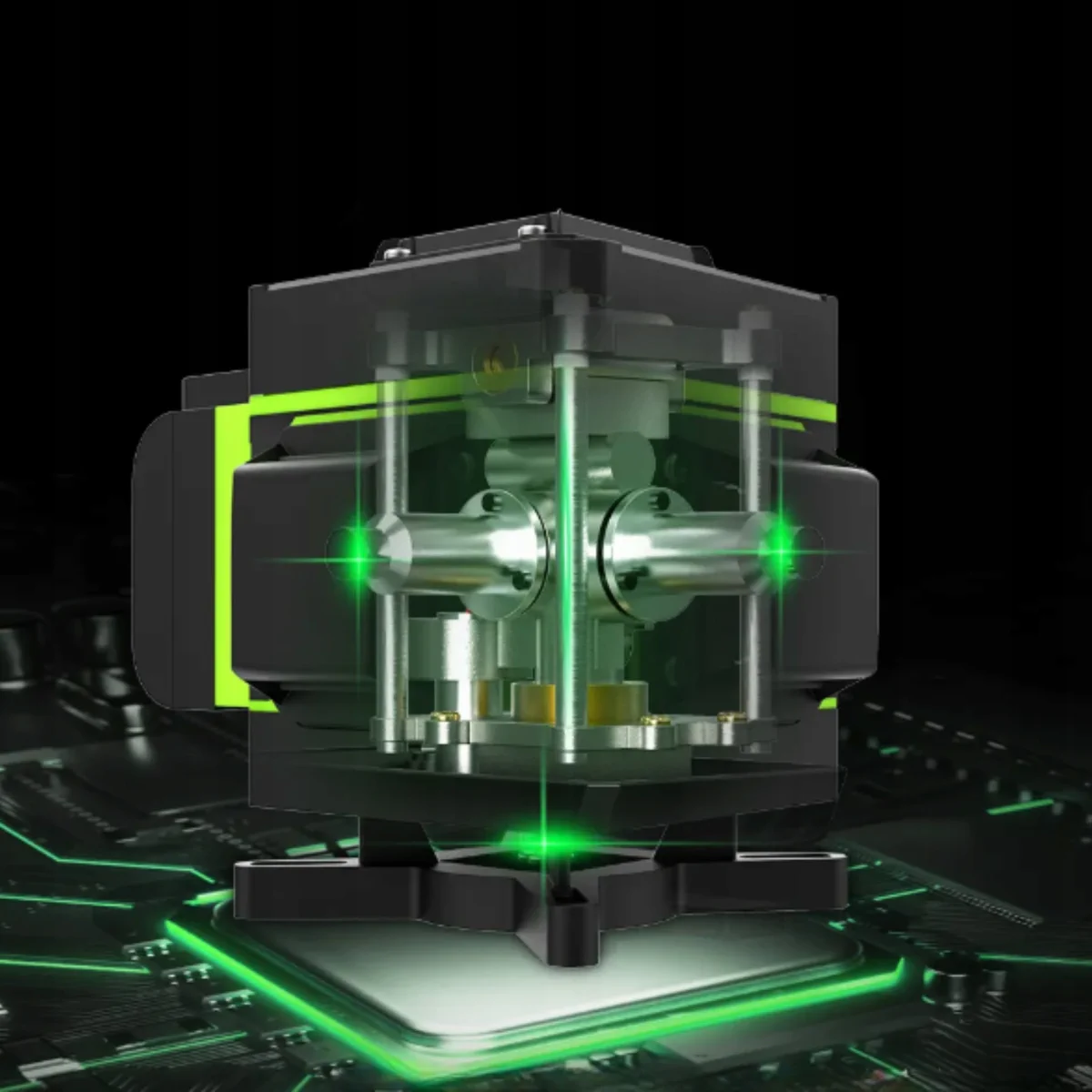 EXTRALINK KŘÍŽOVÁ ROVINNÁ LASEROVÁ VODOVÁHA SADA 4D LASER SE STATIVEM