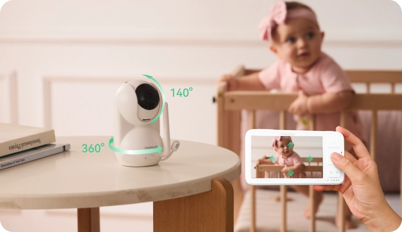 MOMCOZY BM03 VIGILABEBÉS CON VÍDEO DE 5,5 PULGADAS