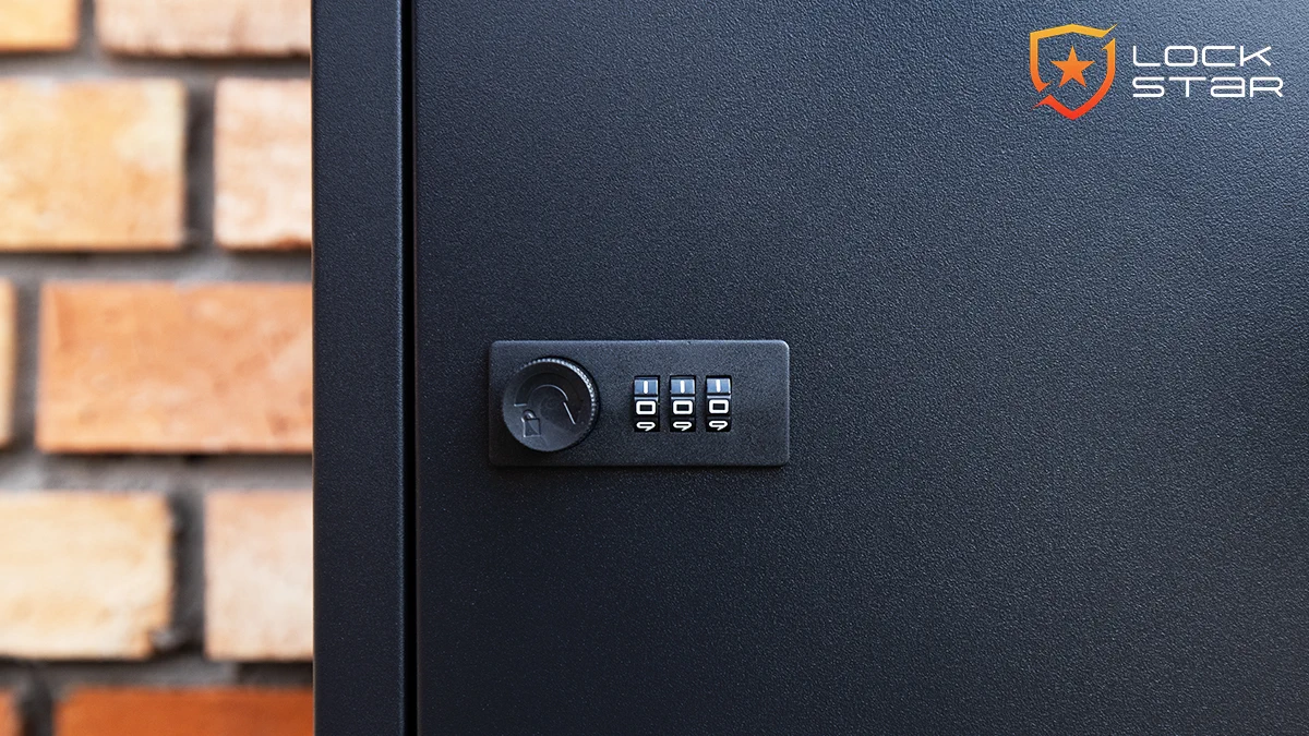 Extralink LockStar | Caja para paquetes | Caja de acero 43x39x102cm