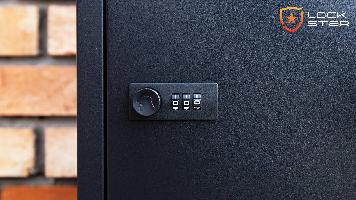 Extralink LockStar | Caja para paquetes | Caja de acero 44x34x55cm