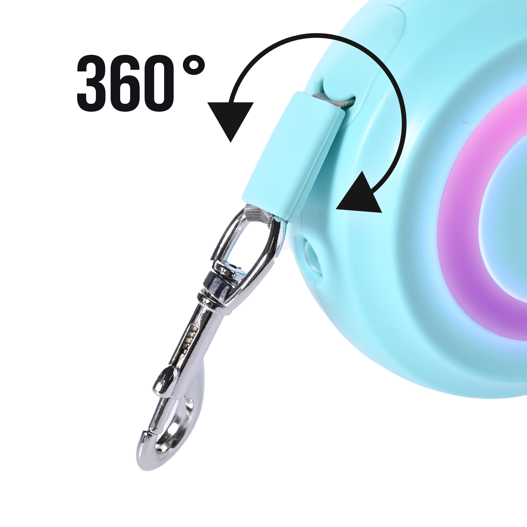 GUINZAGLIO AUTOMATICO TRESPORT 5M A LED CON LUCE LATERALE