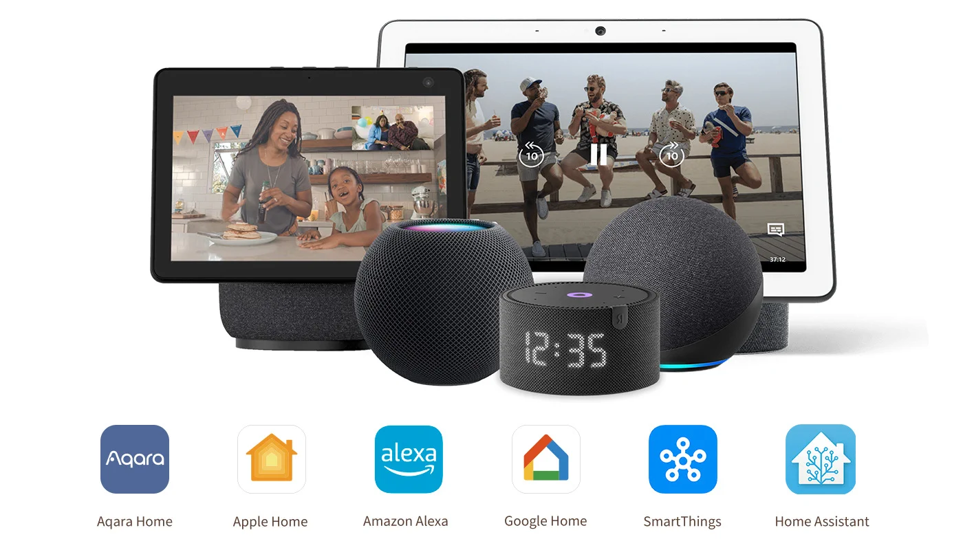 Aqara Smart Lock U200 Lite Biały | Inteligentny zamek do drzwi | HomeKit, Thread, Bluetooth 5.1, NFC