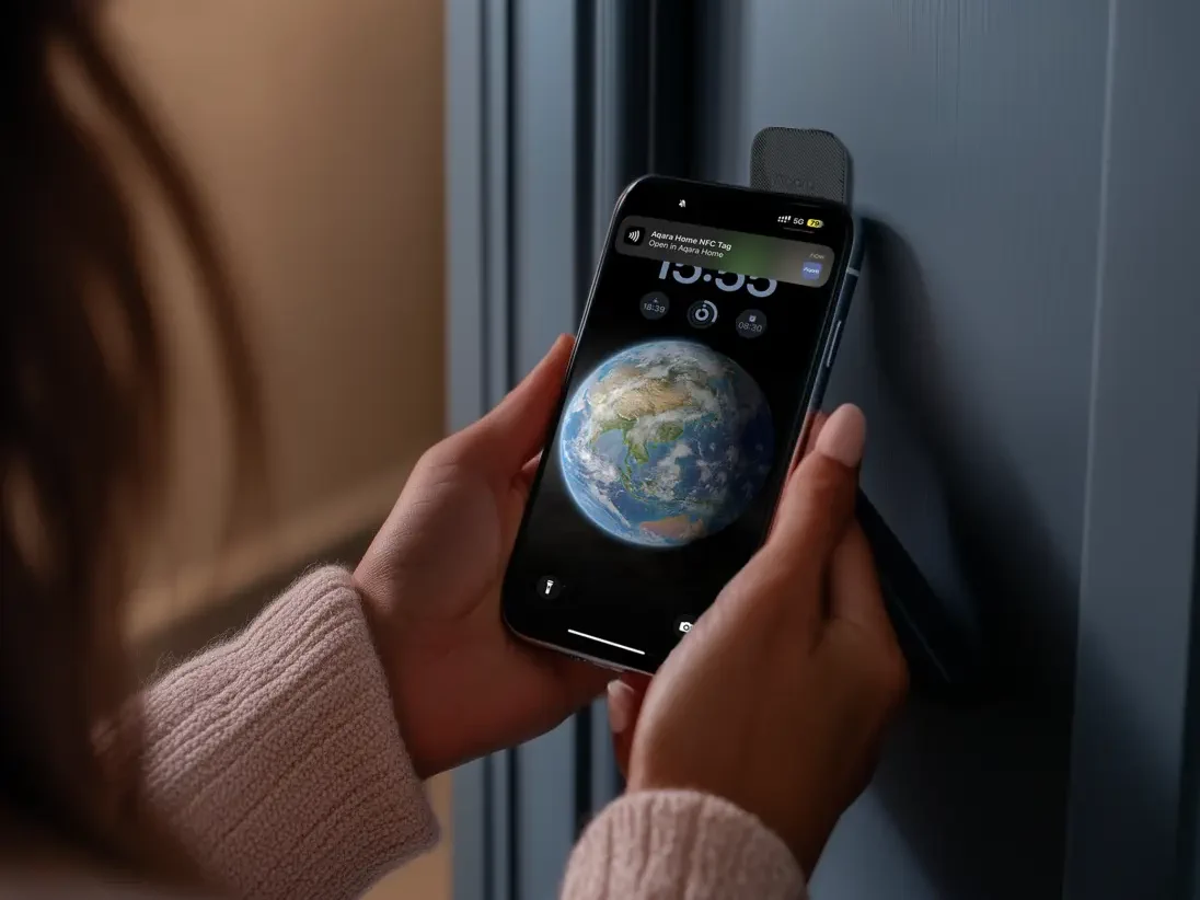 Aqara Smart Lock U200 Lite Biały | Inteligentny zamek do drzwi | HomeKit, Thread, Bluetooth 5.1, NFC