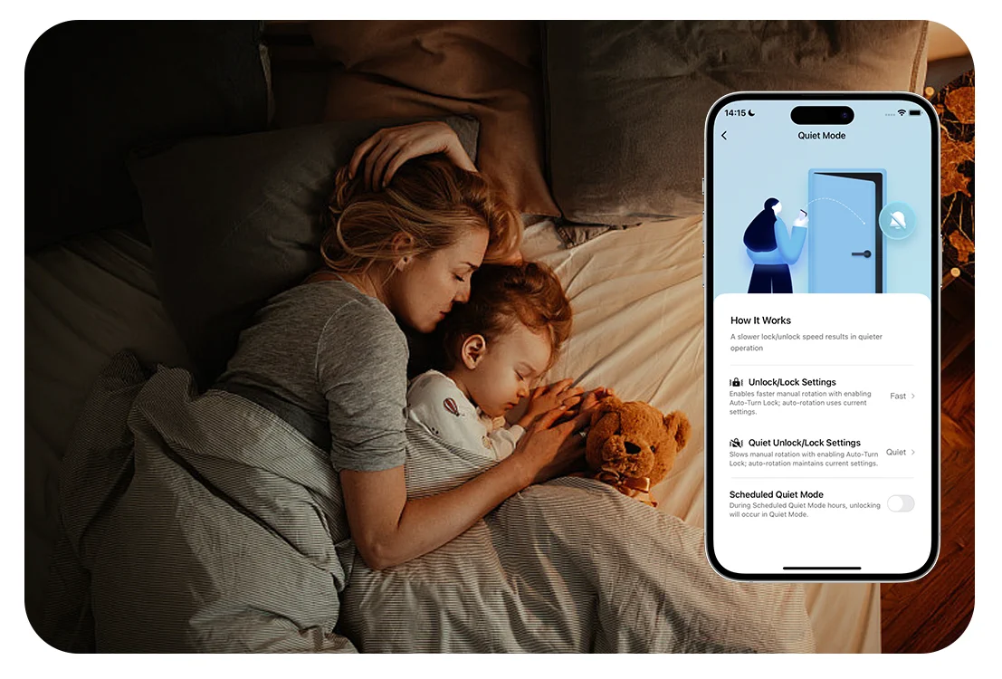 Aqara Smart Lock U200 Lite Biały | Inteligentny zamek do drzwi | HomeKit, Thread, Bluetooth 5.1, NFC