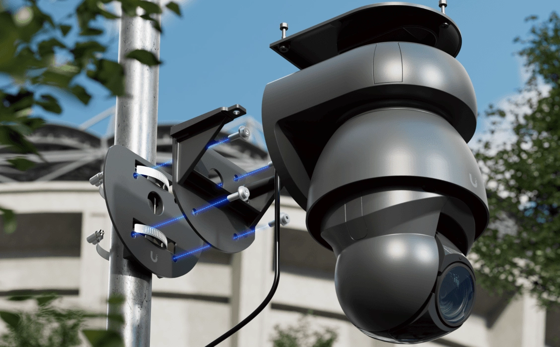 UBIQUITI UVC-AI-PTZ-B INDUSTRIAL-GRADE 4K POE++ PTZ CAMERA, 22X OPTICAL ZOOM, IR LED NIGHT VISION