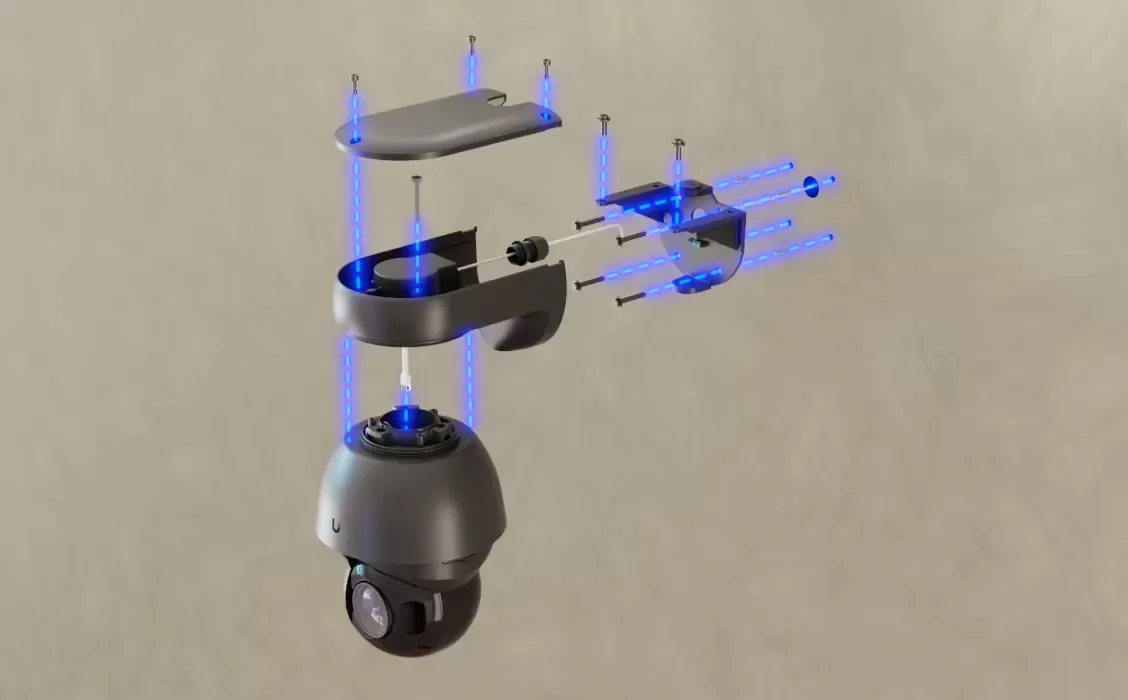 Ubiquiti UVC-AI-PTZ-Precision-B | IP-камера | 4k, 8MP, 31x оптический зум, 1x RJ45 1000Mbps, IP66