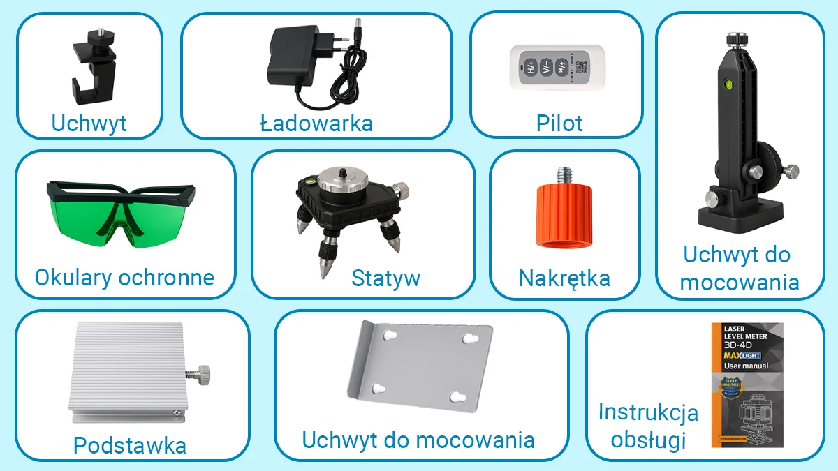Powerlink by Extralink | Poziomica laserowa | 4D/16LINE 100M PWL-4D16