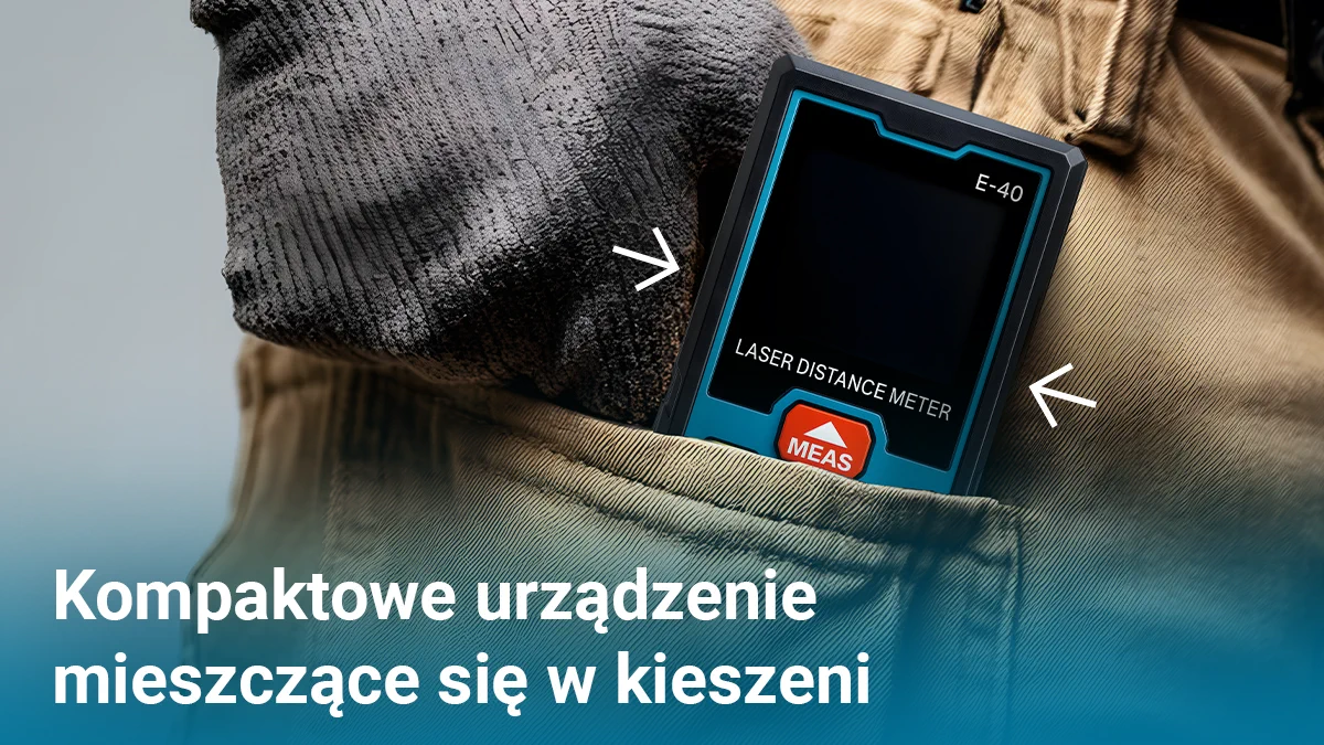 Powerlink by Extralink | Medidor de distancia láser | 40m PWL-ES-40 dimensiones compactas