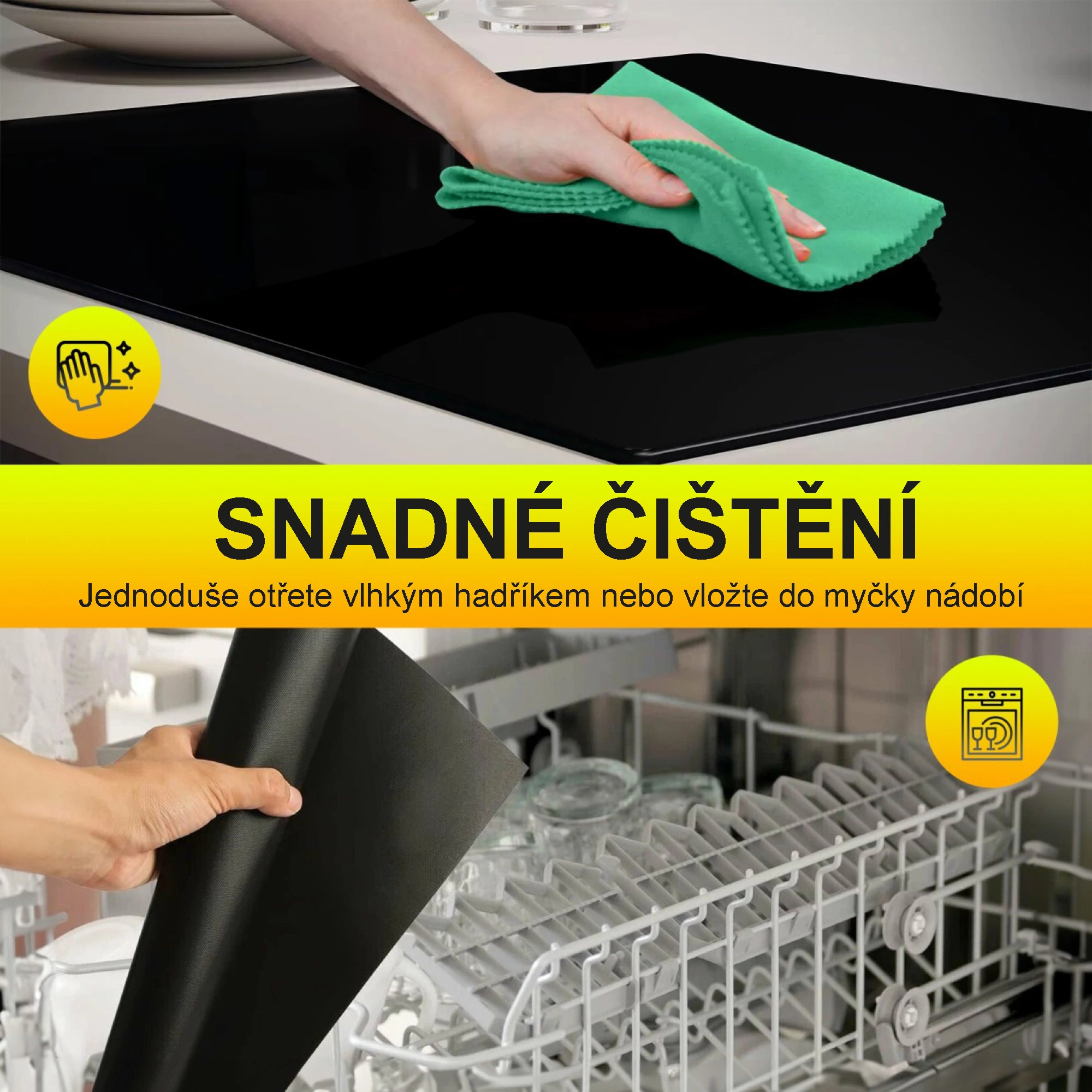 Extralink Home | ochranná podložka pro indukční varné desky | transparentní 53x61 cm