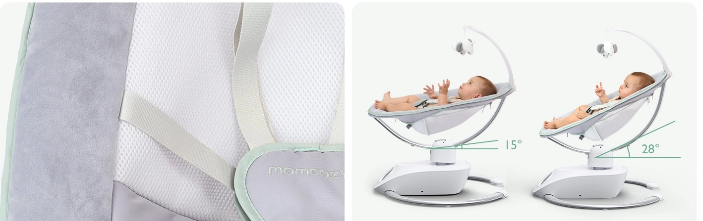 MOMCOZY AW01 COCOSWAY 3D-MOTION ELEKTRICKÁ DĚTSKÁ HOUPAČKA EU