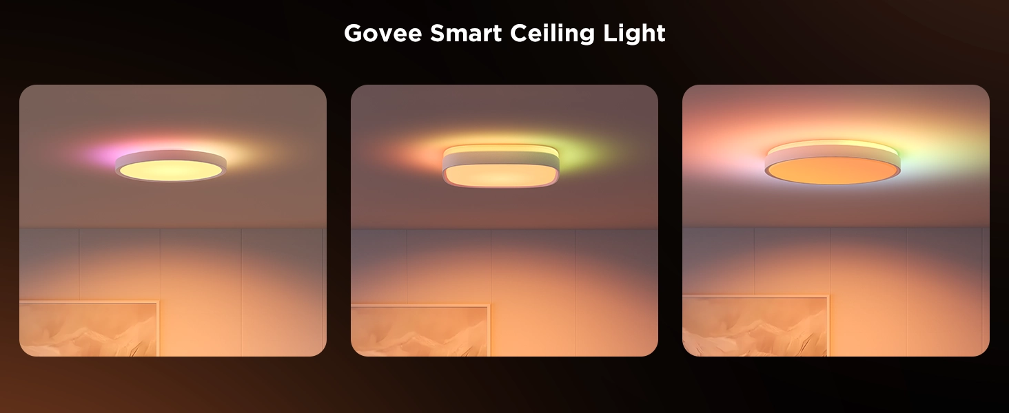 GOVEE H80A4 12INCH RGBW RGBIC SQUARE SMART CEILING LIGHT