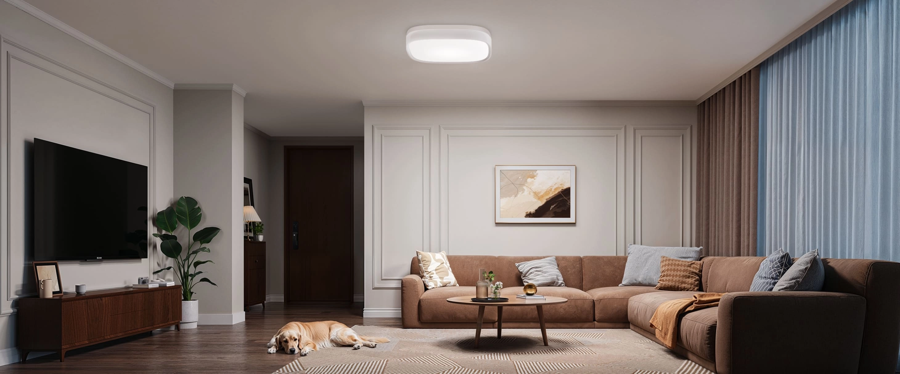 GOVEE H80A4 12INCH RGBW RGBIC SQUARE SMART CEILING LIGHT
