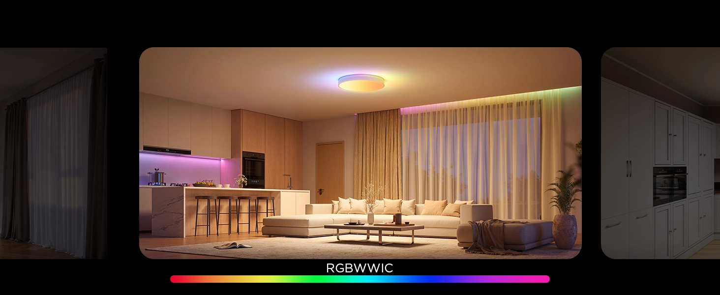 GOVEE H60A6 15INCH RGBICWW RGBICWW ROUND SMART CEILING LIGHT
