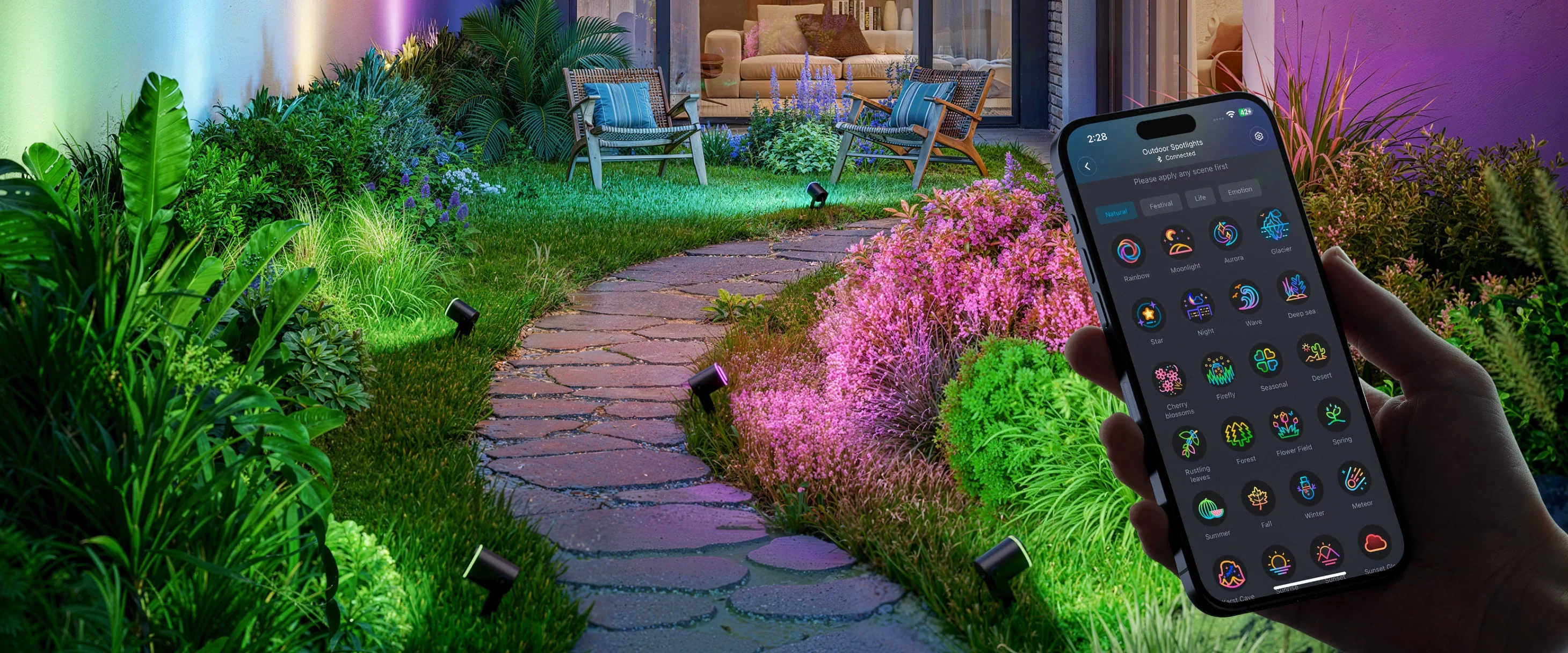 GOVEE H7093 RGBICWW OUTDOOR SPOTLIGHTS