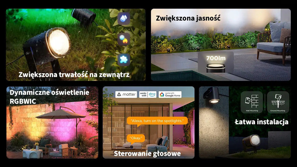 GOVEE H7025 RGBICW OUTDOOR STRING LIGHTS