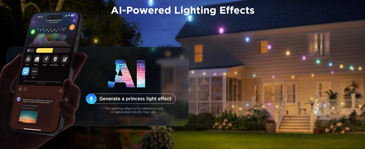 GOVEE H7025 RGBICW OUTDOOR STRING LIGHTS