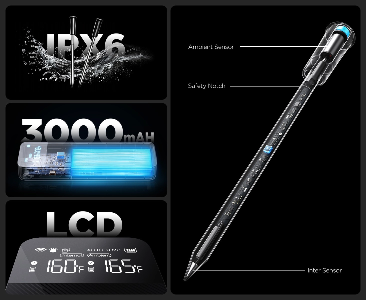 GOVEE B5192 SMART WIRELESS MEAT THERMOMETER (2-PROBE)