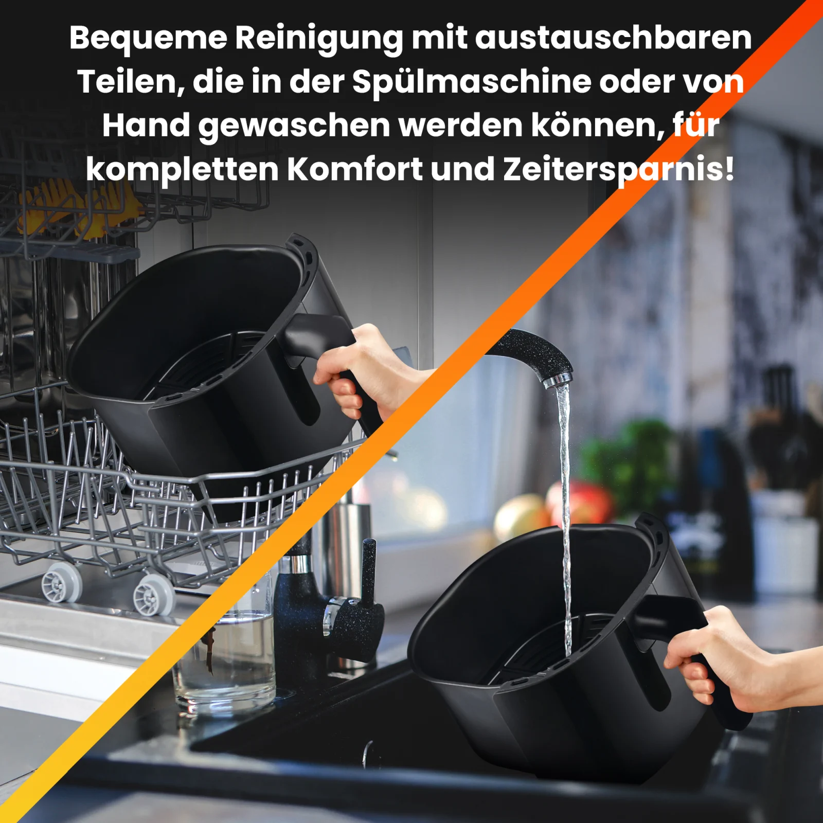 extralink sj-420 friteusenschublade sichtbar in sp&uuml;le und sp&uuml;lmaschine