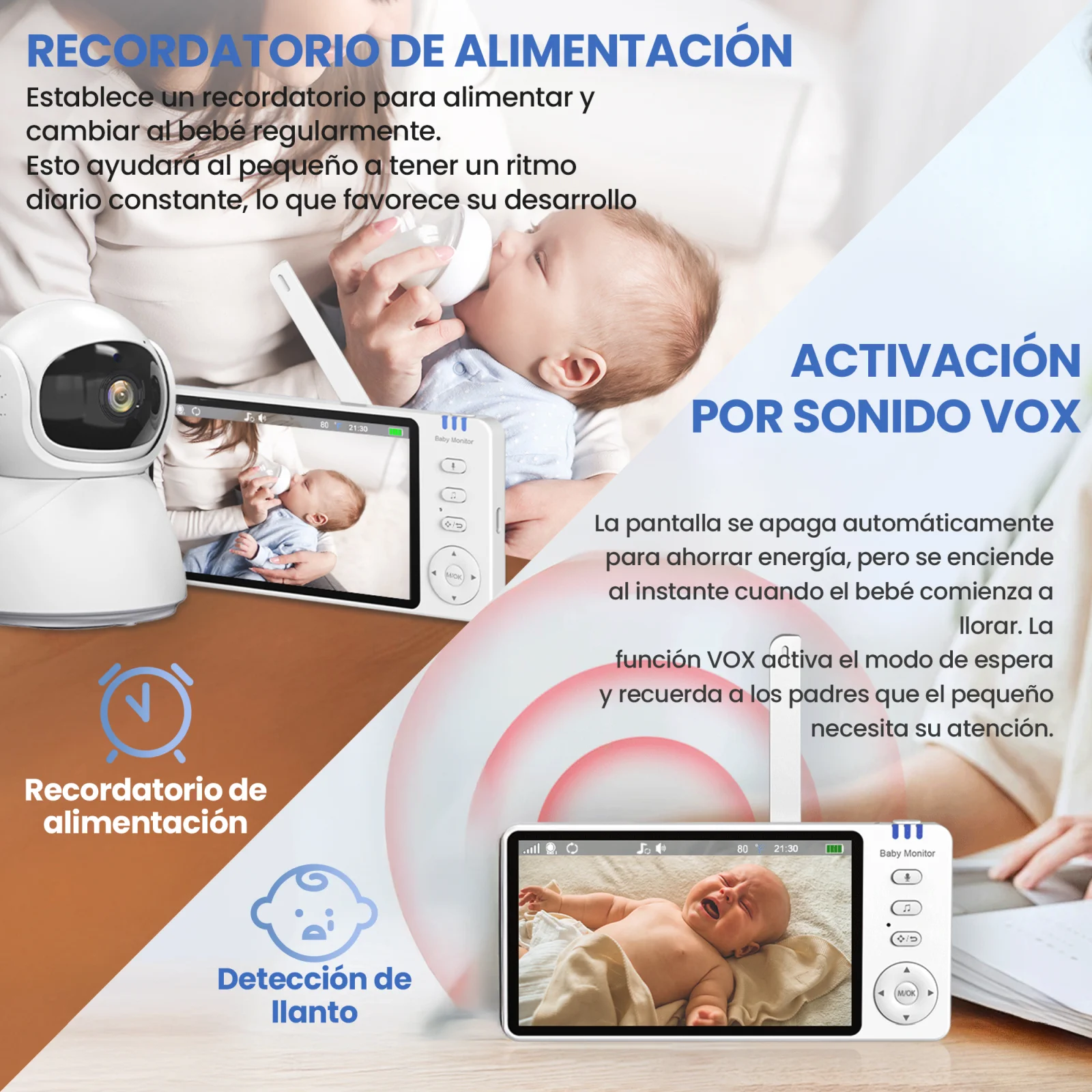 Niñera electrónica con pantalla