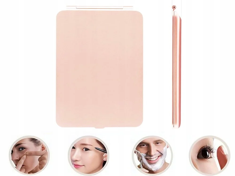 Extralink | Espejo cosmético | plegable, rosa USB