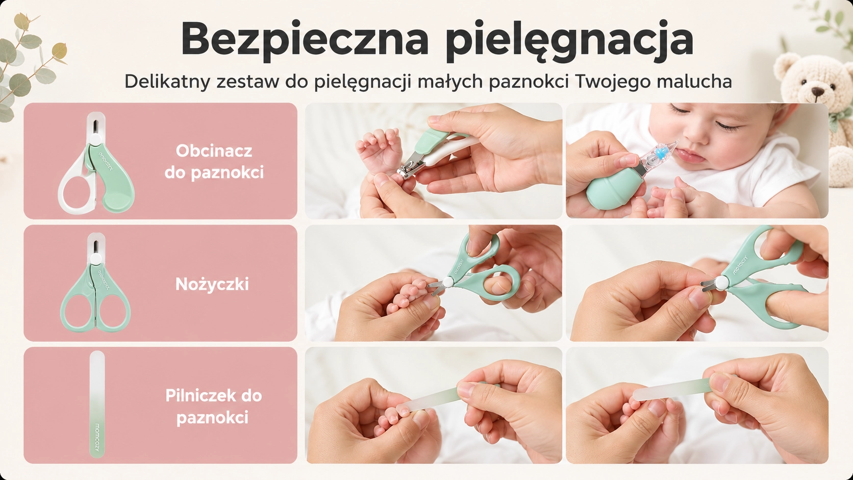 Trubičky pro odvod plynů pro miminka Momcozy