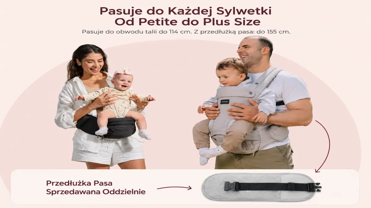 Prezentace ramenních popruhů ve tvaru písmene X odlehčujících záda rodiče