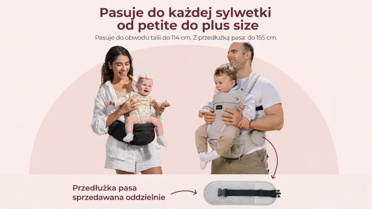 Carregador ergon&ocirc;mico Momcozy com cinto de quadril largo e suporte abdominal