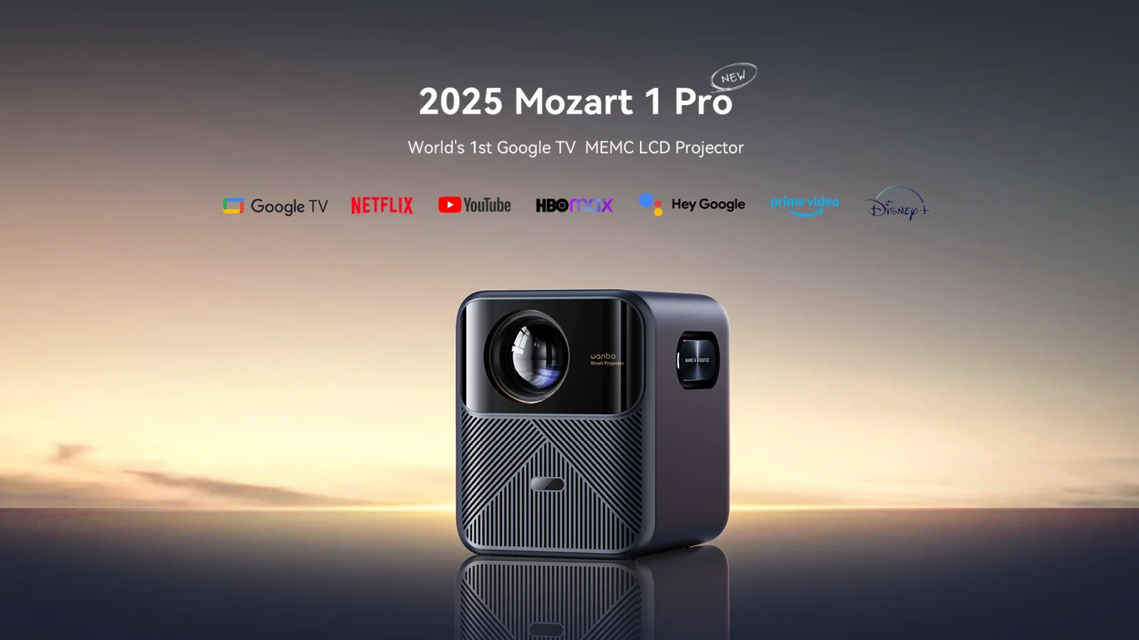 Wanbo Mozart 1 Pro New Blue | Проектор | 1200ANSI, 1080p, Google TV