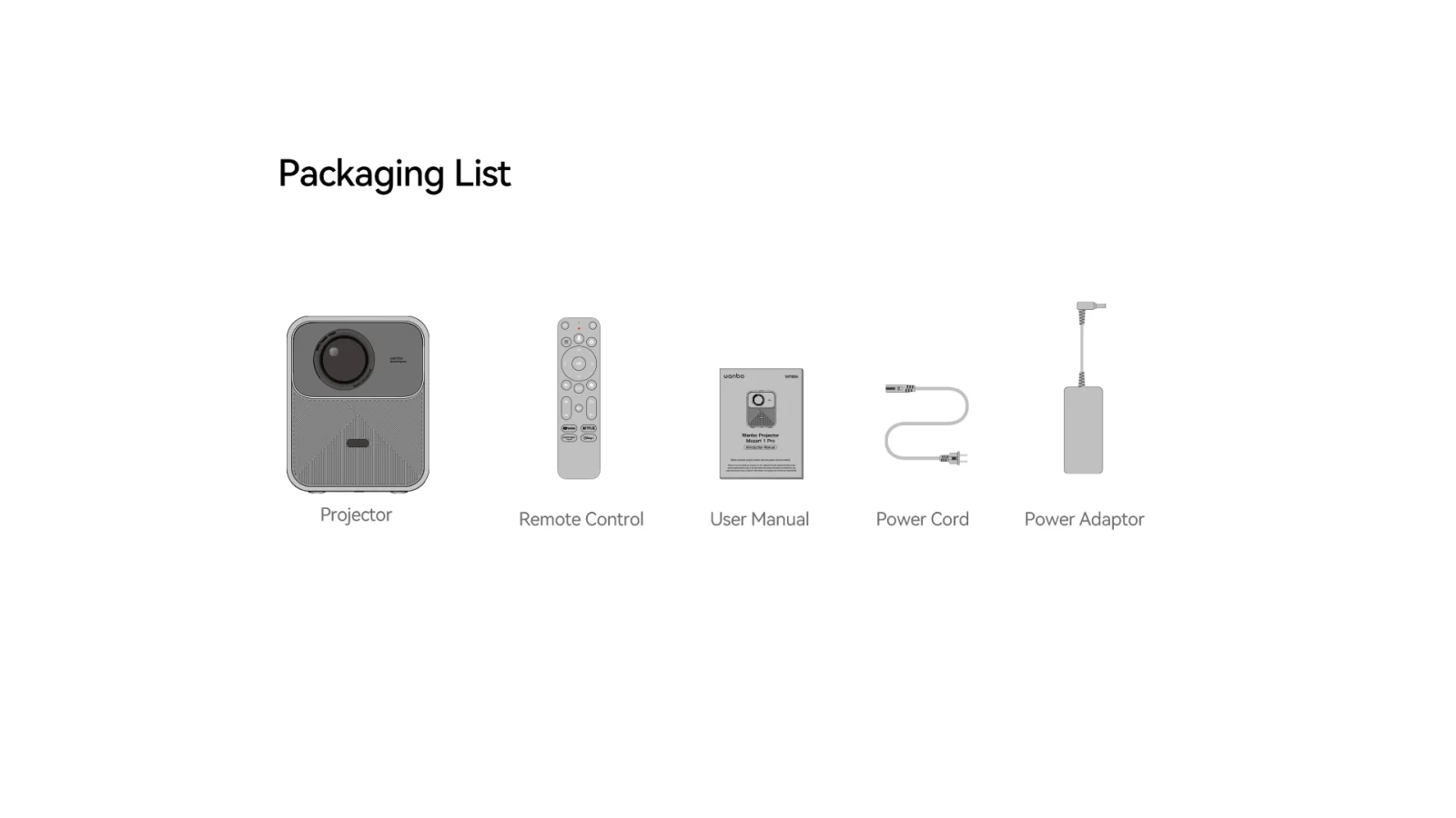 Wanbo Mozart 1 Pro New Blue | Проектор | 1200ANSI, 1080p, Google TV