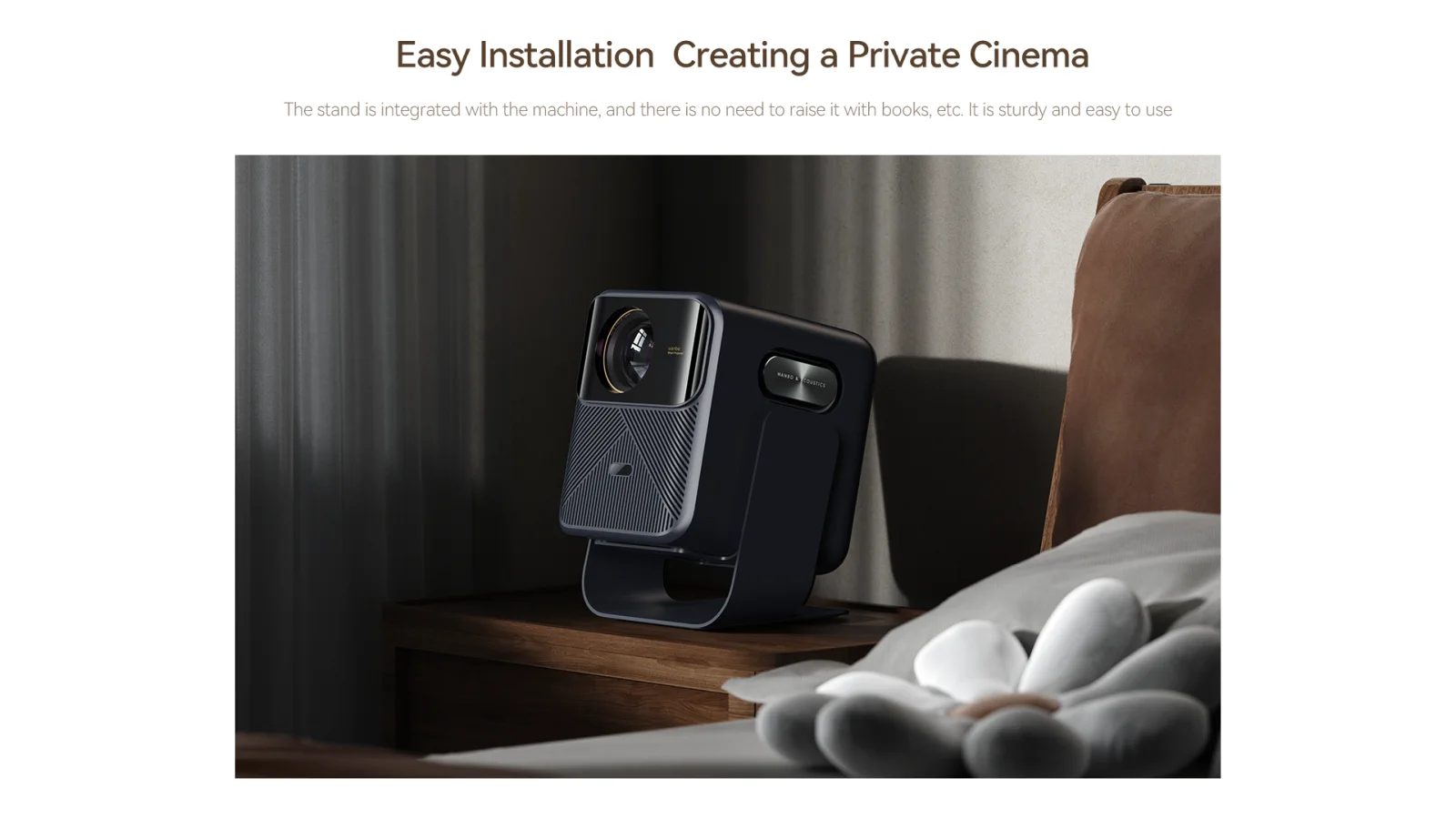 Wanbo Mozart Series Soporte con cardán Azul | Soporte para proyector | WBBA04