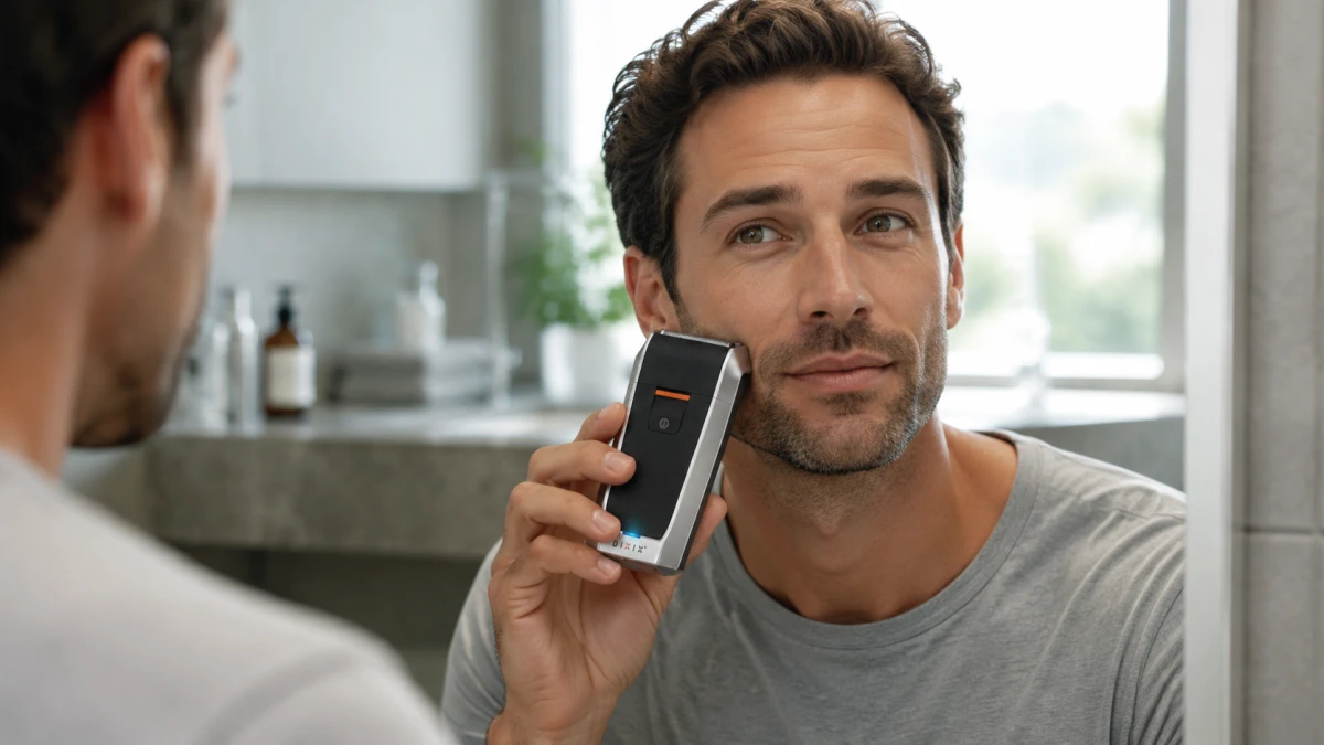 Сеточная бритва DIXIX Pro Shaver DSX8500 в использовании