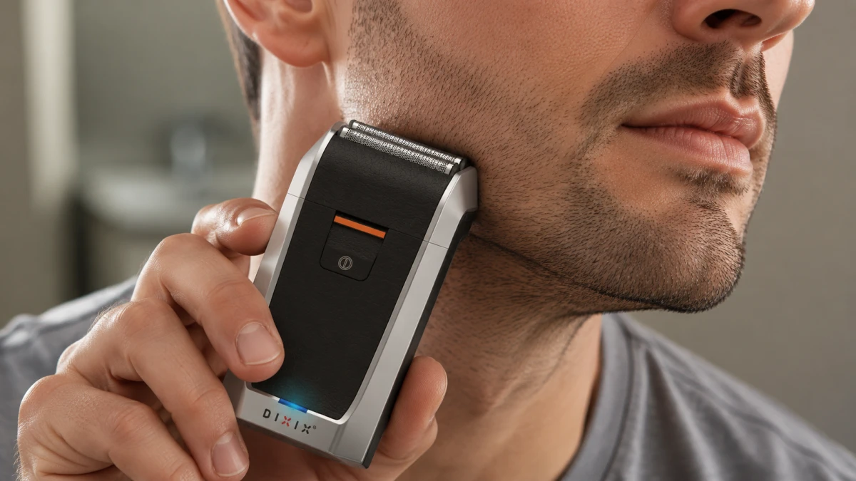 Очистка головки бритвы DIXIX Pro Shaver под проточной водой